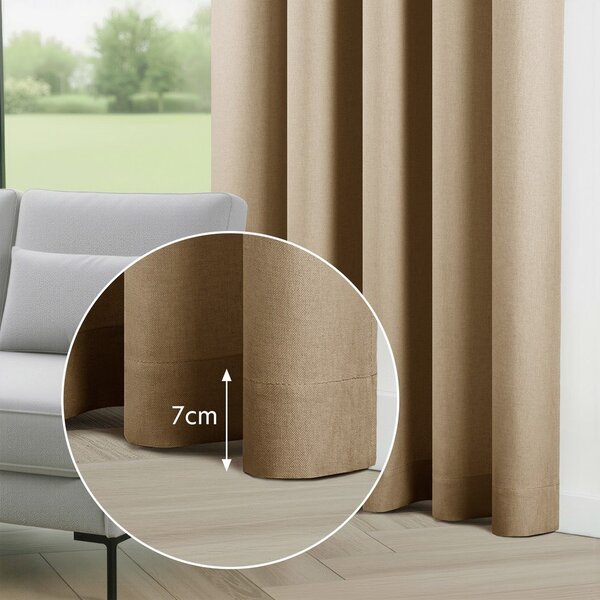 Бежово dimout перде 200x250 cm Calisto – Filumi