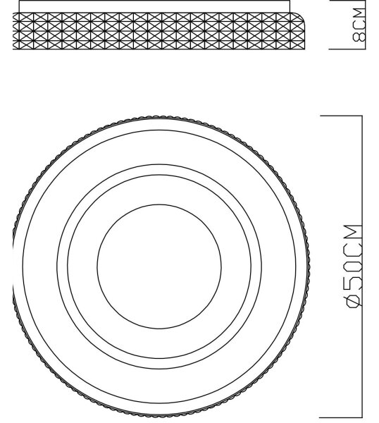 Globo 41290-52 - LED регулируемо таванно осветление LUCKY LED/52W/230V + DO