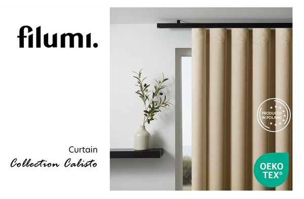 Бежово dimout перде 140x250 cm Calisto – Filumi