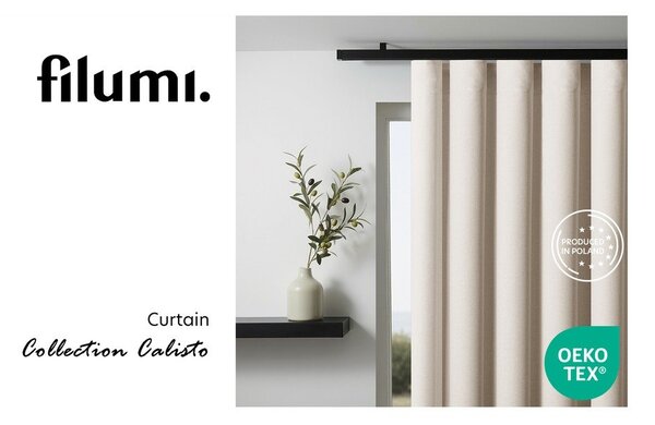 Кремаво dimout перде 140x250 cm Calisto – Filumi