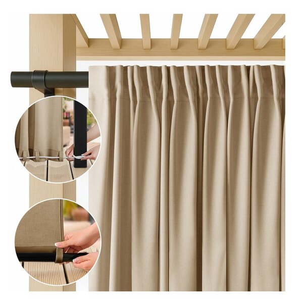 Бежово dimout/външно перде 155x250 cm Calisto – Filumi