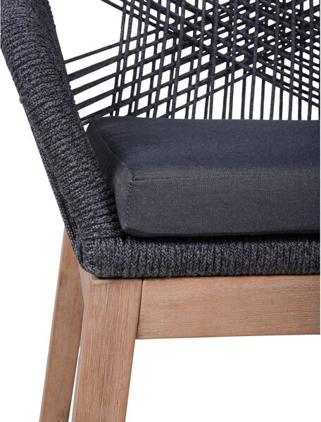 Сив градински стол от масивно дърво Pomona – Garden Pleasure