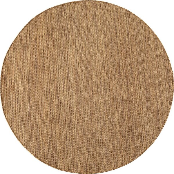 Кафяв кръгъл килим за открито и закрито ø 120 cm Mira 1450 – Ayyildiz Carpets