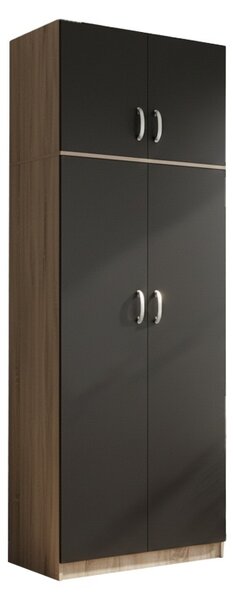 Шкаф с 2 врати, Athos V5, антрацит-дъб, 80x42x240 см