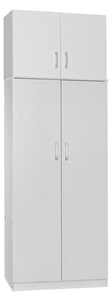 Шкаф с 2 врати, Athos V5, бял, 80x42x240 см