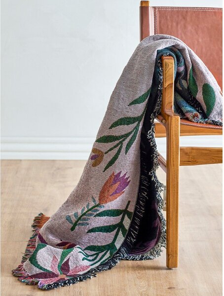 Одеяло със смес от памук 130x160 cm Yash – Bloomingville