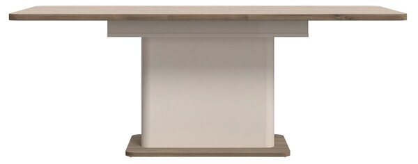 Трапезна маса Lacetti - 160 - 200 x 90 x 76.4 cm, дъб Валенсия / пясък