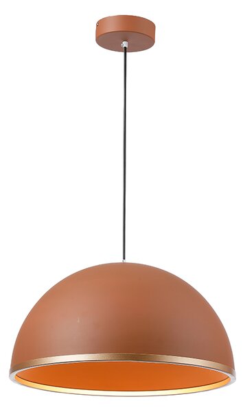 Elmark LED пендел EVELYN 36W 3CCT + 20W 4000K с дистанционно, димируем, кафяв