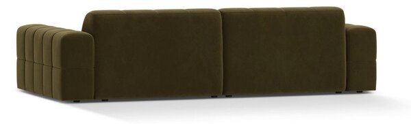 Кадифен диван в цвят каки 252 cm Chicago – Cosmopolitan Design