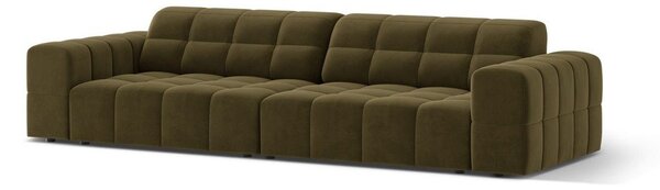 Кадифен диван в цвят каки 252 cm Chicago – Cosmopolitan Design