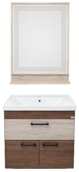 Модулен шкаф за баня Elegance - 65 cm, дървесен