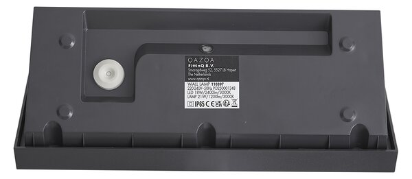 Модерна външна стенна лампа тъмно сива вкл. LED IP65 - Marek