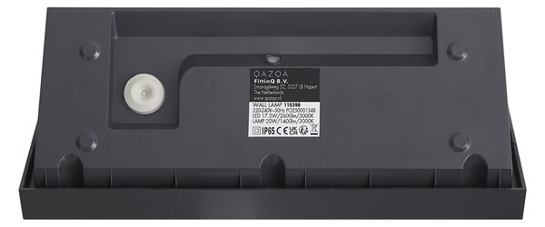 Модерна външна стенна лампа тъмно сива с LED IP65 със сензор за движение - Marek