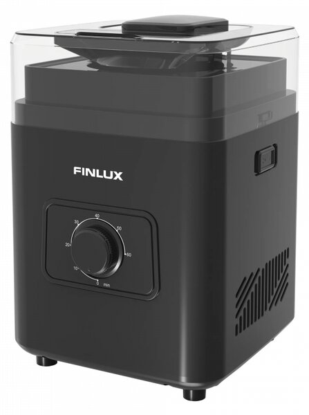 Машина за сладолед Finlux FCRM-2425W, 100W, 0.8 л, R600a, Компресор, Черен