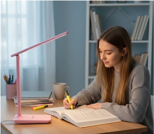 Димируема LED настолна лампа NOBLITE N LED/7W/230V 3000/4000/6500K розова