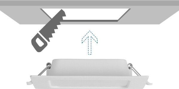 Aigostar - Вградено LED осветително тяло LED/9W/230V 4000K 14,5x14,5 cm бяло