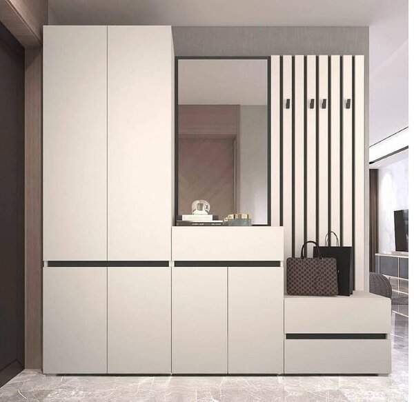 Огледало LUS70 London - 70 х 2 х 125 cm, кашмир/антрацит