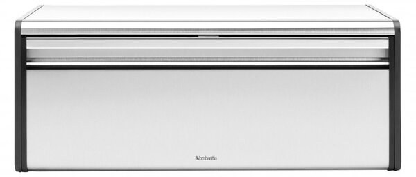 Кутия за хляб Brabantia Fall Front 107852, 18 л, 46.5х25 см, Стенен монтаж, Без пръстови отпечатъци, Инокс/Мат