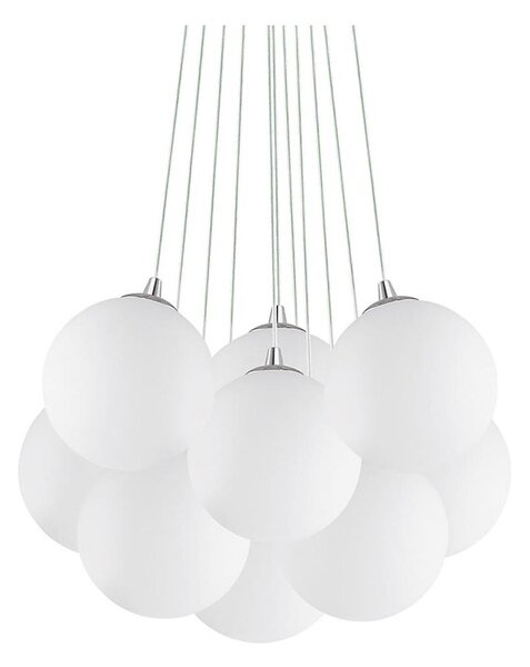 Ideal Lux - полилей на кабел MAPA, 11 x E14, 40 W, 230 V, Ø 58 см, бял