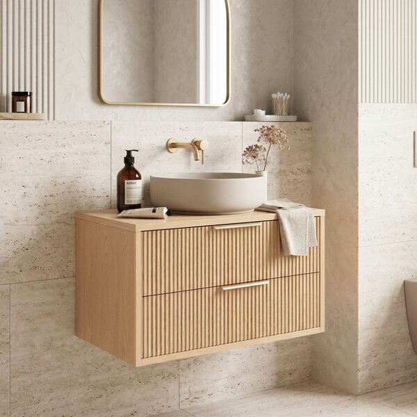 Шкаф за мивка Rea Mono 80cm Beige