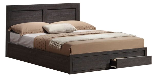 Легло CAPRI с 2 чекмеджета зебрано за матрак 140x200 см