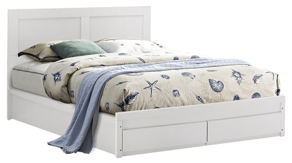 Легло CAPRI с 2 чекмеджета бял цвят 150x200 см