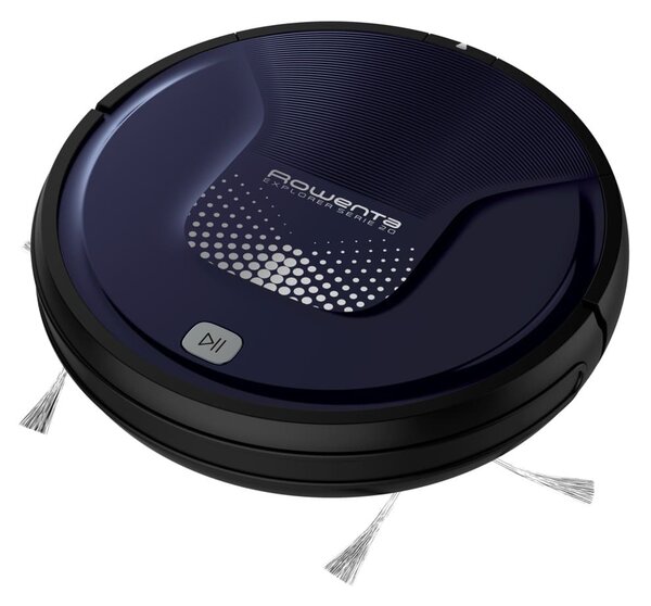 Прахосмукачка Rowenta X-PLORER SERIE 20 (RR6871WH), робот, 0.25 л. капацитет на контейнера, до 150 минути време на работа, с моп, тъмно синя