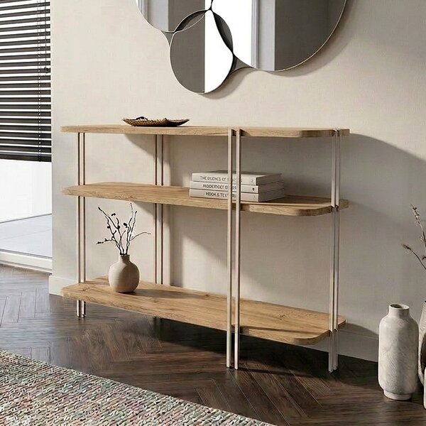 Конзола Notus TopMebel меламин - метал в цвят сапфирен дъб 92x34.5x75cm