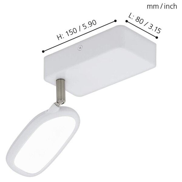 Eglo 97691 - LED Спот PALOMBARE-C 1xLED/5W/230V