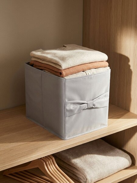 Sinsay - Сгъваема кошница за съхранение - Светло сиво