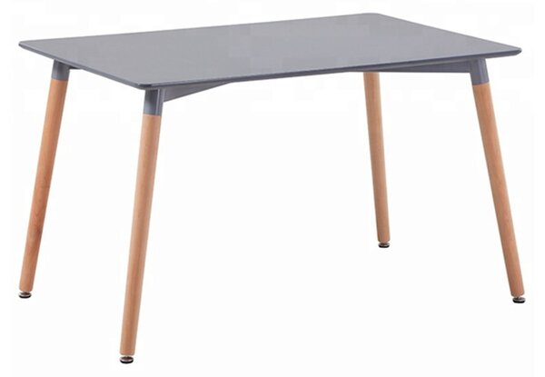 Маса трапезна ТОНИ 160Χ90X74,5 -цвят сив-натурал