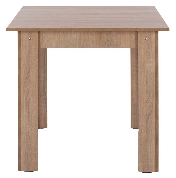 Трапезна маса KEVIN 80x80x77см, дъб сонома