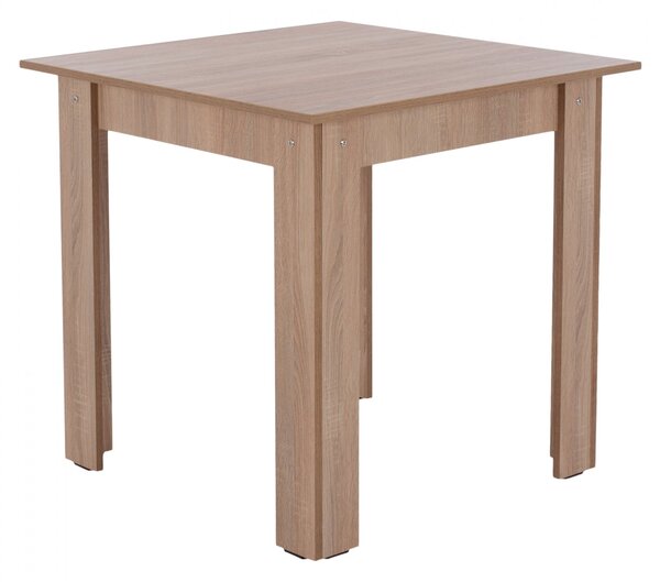 Трапезна маса KEVIN 80x80x77см, дъб сонома