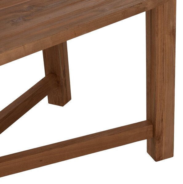 Трапезна маса KUTAI естествен цвят 200x90x75см