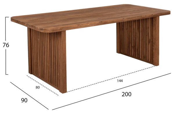 Трапезна маса BONTANG естествен цвят 200x90x76см