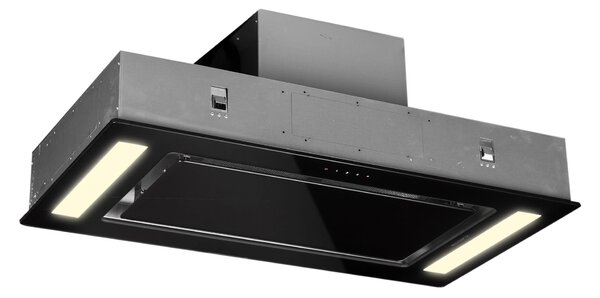 Klarstein Remy абсорбатор за таван, за вграждане, 90 cm EEK A 620 m³/h touch LED стъкло