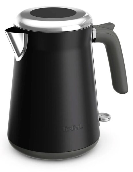 Електрическа кана Tefal KI6668E0, вместимост 1.7 литра, с филтър, индикатор за нивото на водата, 2400W, черна