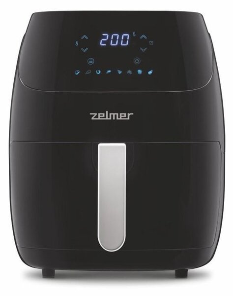 Фритюрник с горещ въздух Zelmer ZAF5500B, 5 л. вместимост, 8 програми, автоматично спиране, 1500W
