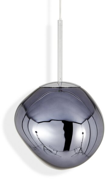Tom Dixon LED висяща лампа Melt Mini, Ø 28 cm, димен, Затъмняване, Сив, Дневна/трапезария, Пластмаса, Дизайн