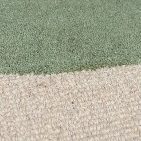 Зелен ръчно изработен вълнен килим 120x170 cm Glow Green & Blue – Flair Rugs