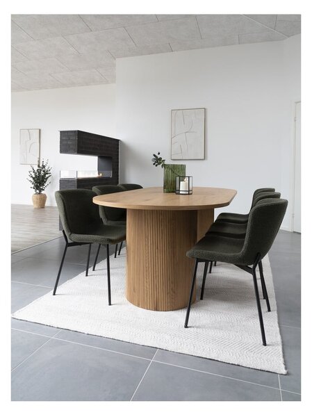 Трапезна маса от декор от топола 100x210 cm Boavista – House Nordic