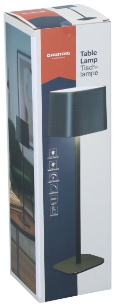 Grundig - Сензорна LED настолна лампа с регулиране на яркостта, 5V, 1200 mAh