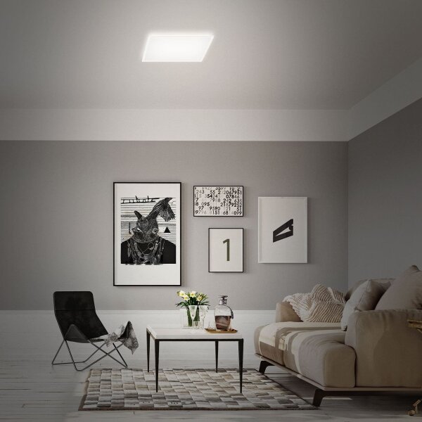 Briloner 7491-016-LED RGBW димируема таванна LED плафониера, умна, 22W/230V, 4000K + дистанционно управление, Wi‑Fi (Tuya)