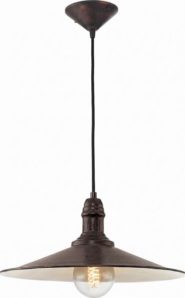 Brilagi - Подвесна лампа на кабел FORGE 1xE27/60W/230V Ø36 см черна