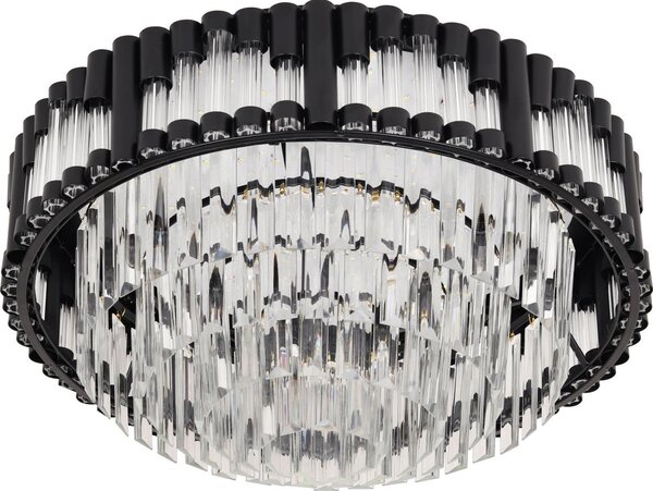 Brilagi - LED димируемо таванно осветително тяло CROWN LED/41W/230V Ø 48 см черно + дистанционно управление