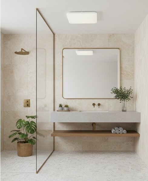 Top Light - LED Таванно осветително тяло за баня DUNAJ LED/18W/230V 3000/4000/6500K IP44 бяло