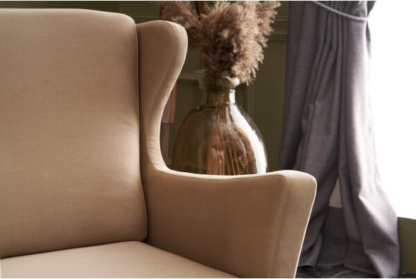 Кресло-ушак NUPI, кремаво
