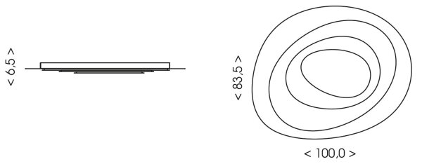 Brilagi - димируемо LED таванно осветително тяло MODERN MAXI LED/105W/230V 83,5x1000 cm+ Дистанционно управление