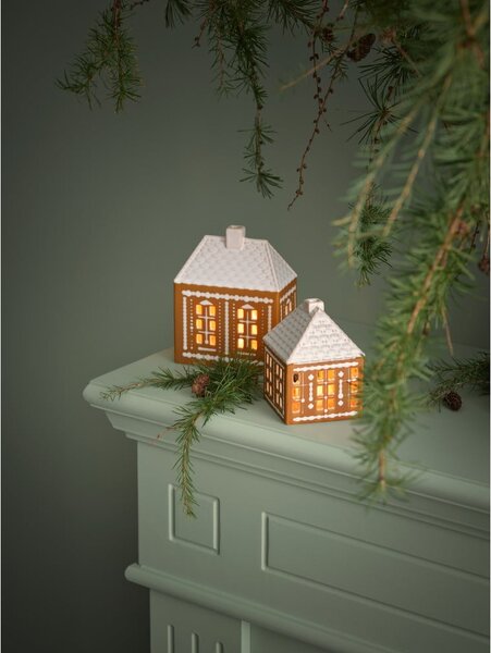 Керамичен свещник за чаена свещ Gingerbread Lighthouse – Kähler Design