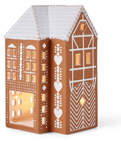 Керамичен свещник за чаена свещ Gingerbread Lighthouse – Kähler Design